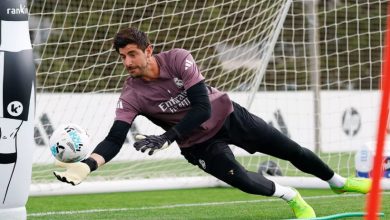 عودة كورتوا إلى تدريبات ريال مدريد