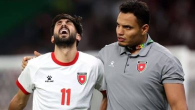 النعيمات يغيب عن منتخب الأردن في كأس العالم بسبب الإصابة