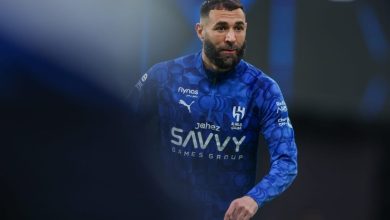 إصابة كريم بنزيما في مباراة الهلال والنصر